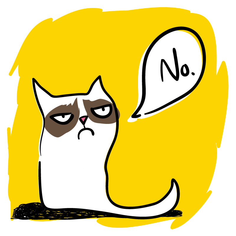 Painted say cat vector material