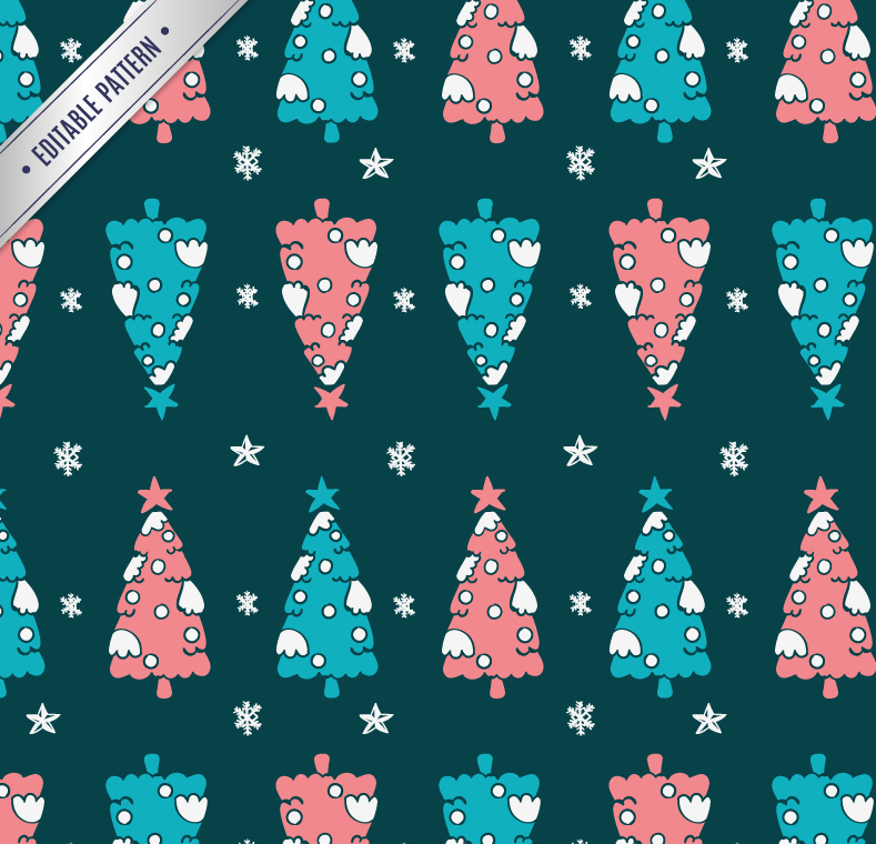 Snow Christmas seamless background vector material