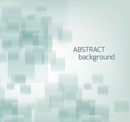 Green square decorative background vector material