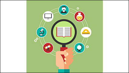 Creative Science Education icon background vector material