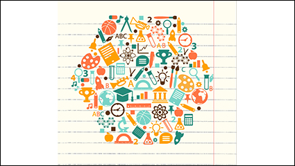 Hexagonal element vector material combinations campus