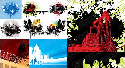 Vector illustration of construction-related material