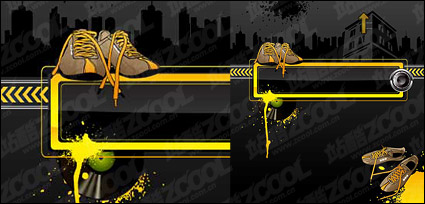 Vector shoes subject material