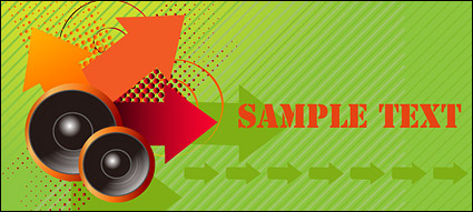 Speaker arrow points vector material