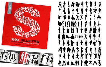 1000 album various silhouette vector material-4