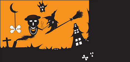 Halloween ghost vector material