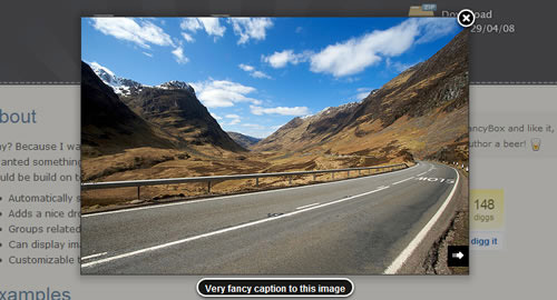 Based on a floating layer of fine jQuery effects (JS + CSS)
