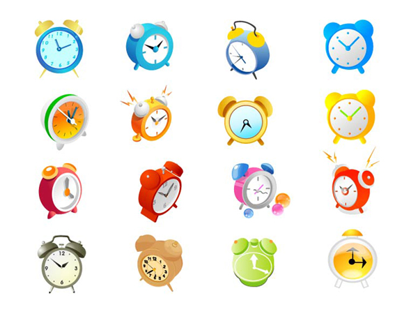 Alarm clock Vector material