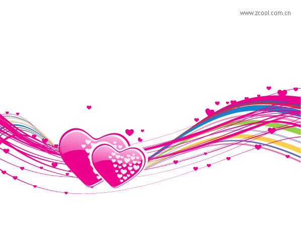 Vector heart-shaped, love