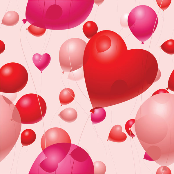 Valentine 's Day balloon vector material