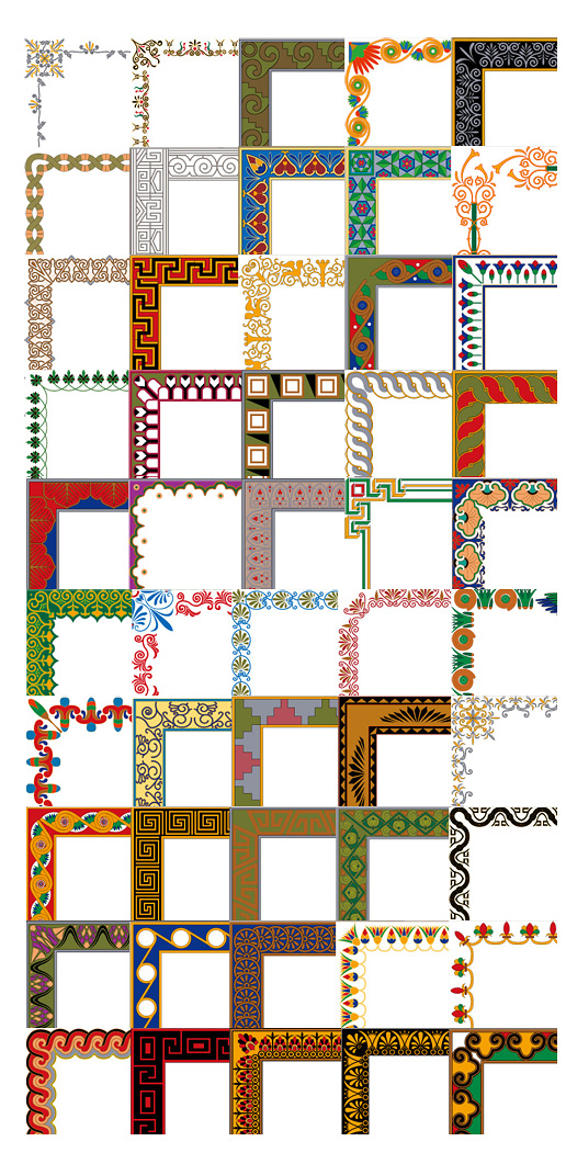 Simple practical border vector Series -1 (50P)