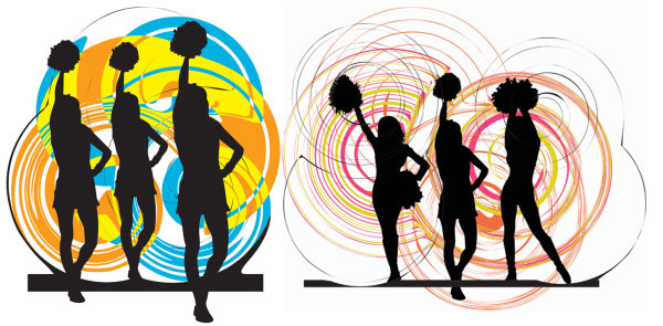 Cheerleaders Vector