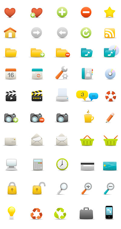 A fresh web design vector material(including psd and png)