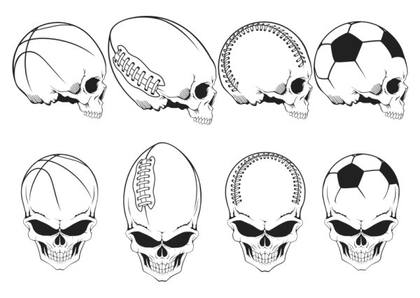 Movement elements skull