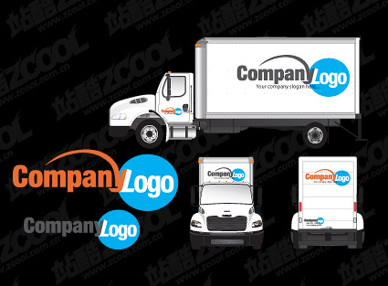 VI system trucks template vector material