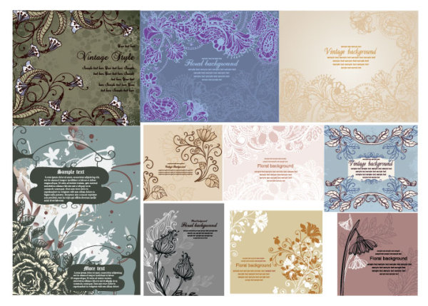 Vector background pattern hand-painted