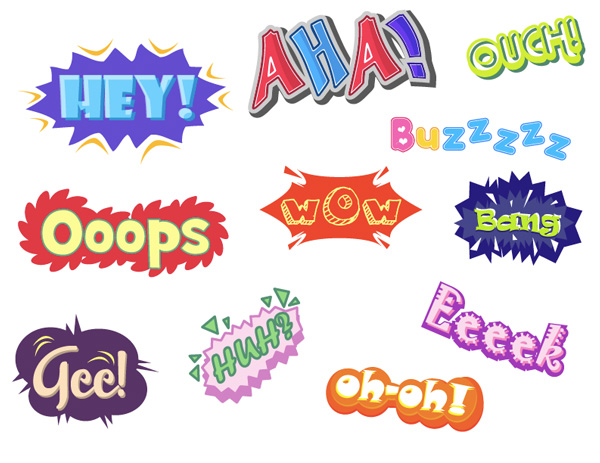 {variety of graffiti Text} Vector 