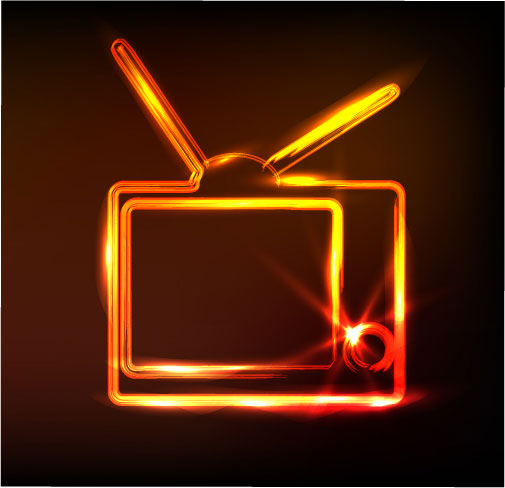 Glare TV vector material