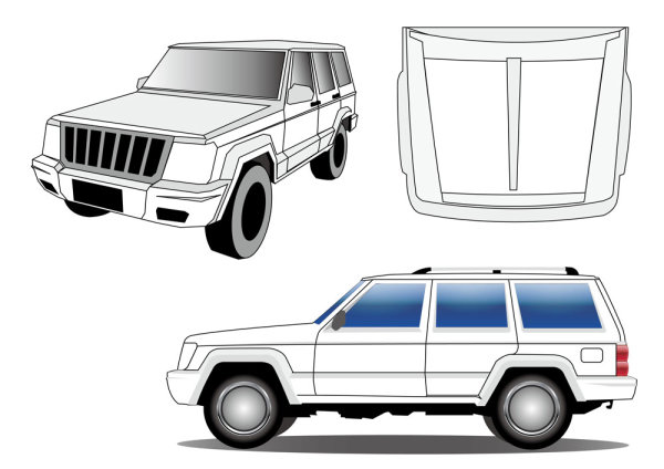 JEEP2500 jeep vector material 
