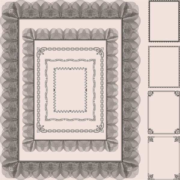 Classic pattern framework 03-- vector material