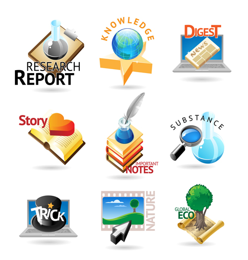 Three-dimensional fashion life icon vector material -2