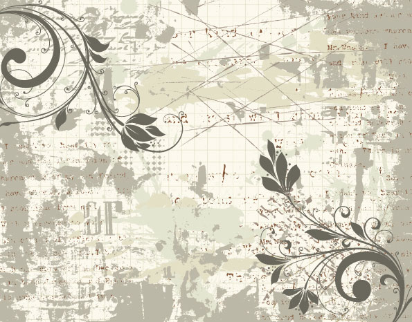 Classic hand-painted pattern 03-- vector material