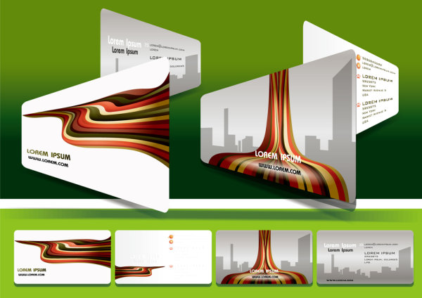 Beautiful card material 02-- vector material