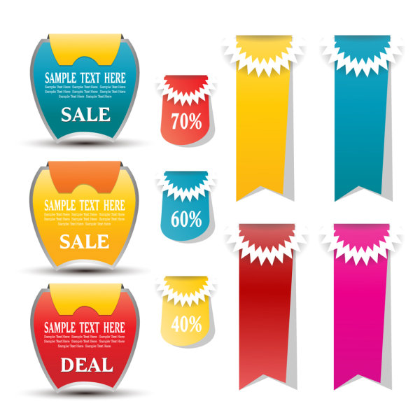 Fashion label 05 - vector material