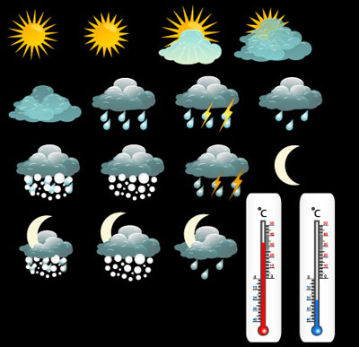 Fine weather icon 03 - vector