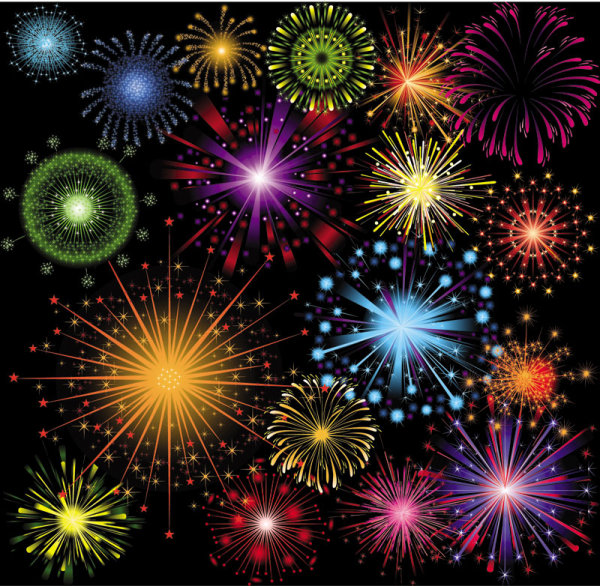 Festival fireworks 04 - vector material