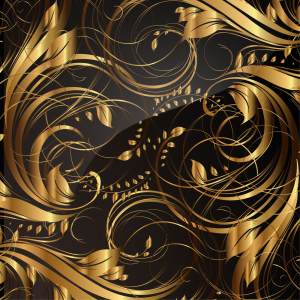 Gold pattern patterns 04 - vector material