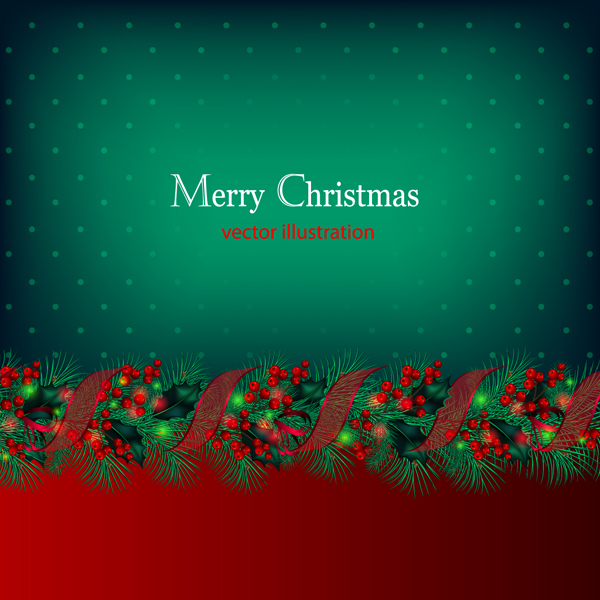 Beautiful Christmas background 04 - vector material