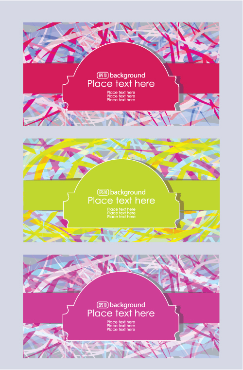 Brilliant fashion label background 02 - vector material