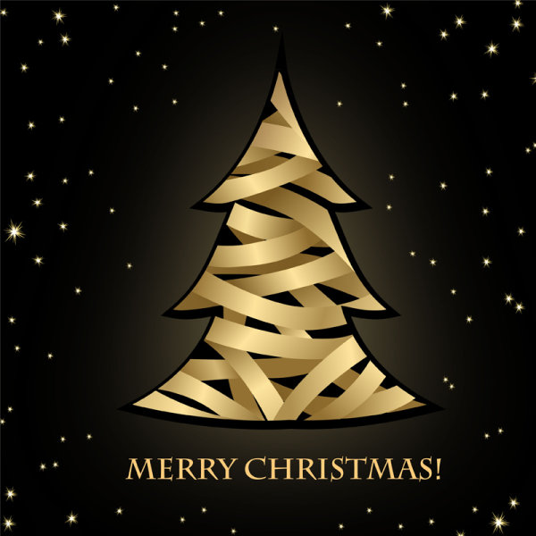 Creative Christmas tree 01 - vector material