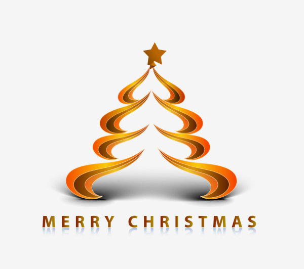 Creative Christmas tree 09 - vector material