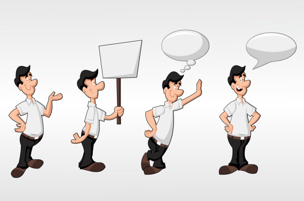 cartoon characters 02 - Vector