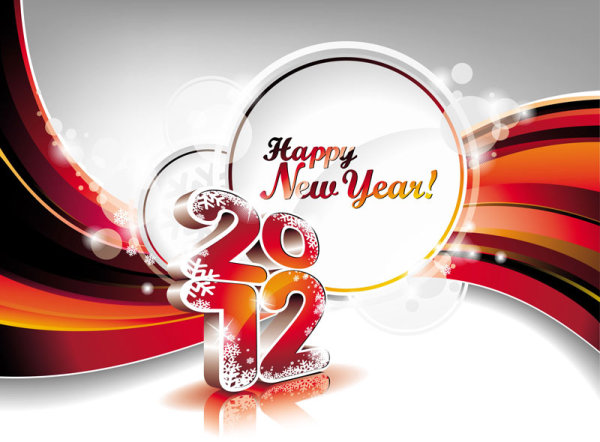 2012 font graphic design background 03 - vector material