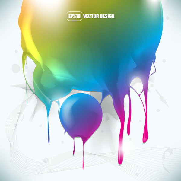 Gorgeous fashion background 02 - vector material