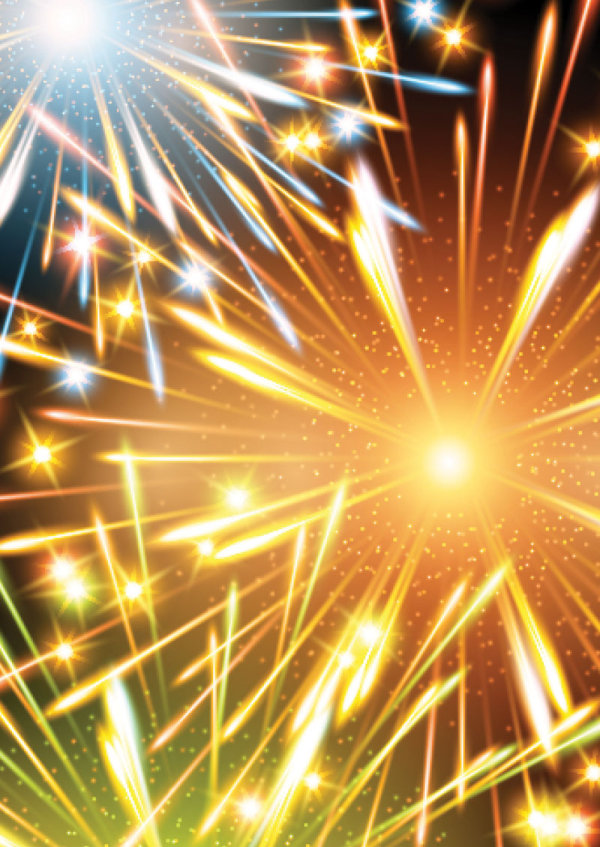 The fireworks the effect of 05 - vector material
