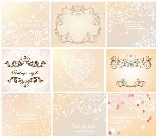 European lace pattern 01 - vector material