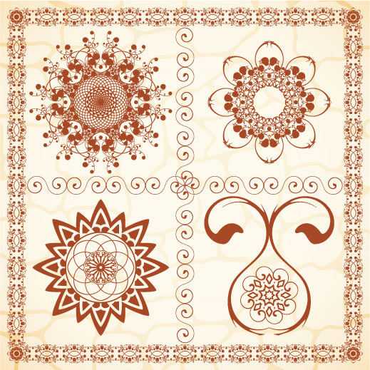 Exquisite European pattern 03 - vector material