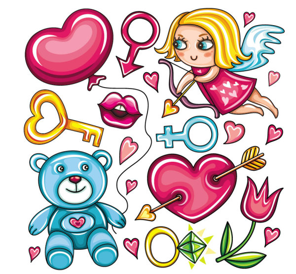 Cartoon illustration - vector material