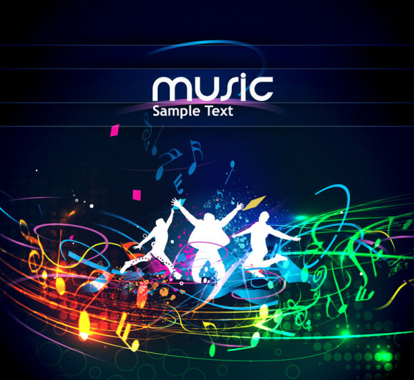 Gorgeous dynamic background 05 - vector