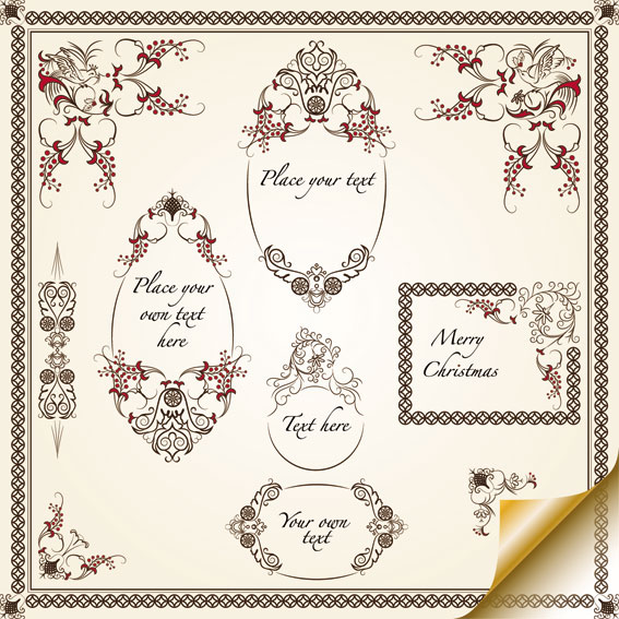 European pattern border 04 - vector material