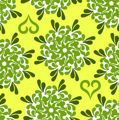 Quartet continuous pattern vector material