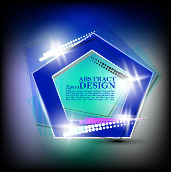 Dynamic flare background 05 - vector material