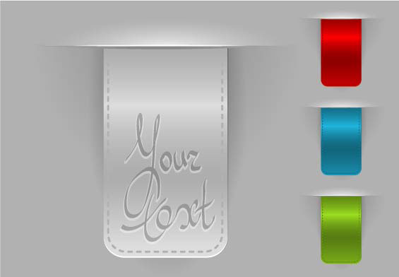 Clothing tags 001 - vector material