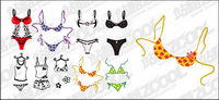 Cute bikini vector material