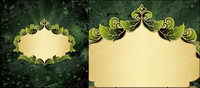 Leaves the composition of the border vector material