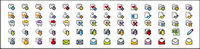 A full set of exquisite small icons gif material